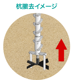 杭撤去イメージ