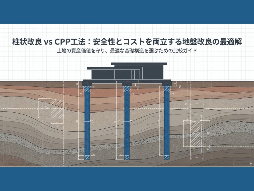 柱状改良とCPP工法の違い徹底比較!選び方ガイド columnar-ground-improvement